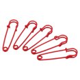 thumbnail image 1 of Uxcell Safety Pins 1.97 inch Large Metal Sewing Pins Red 20Pcs, 1 of 5