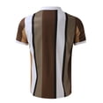 thumbnail image 4 of BOBOGOJP Polos pour Hommes Décontractés à Manches Courtes, Col à Carreaux, Polo avec Poches (Coffee,L), 4 of 5