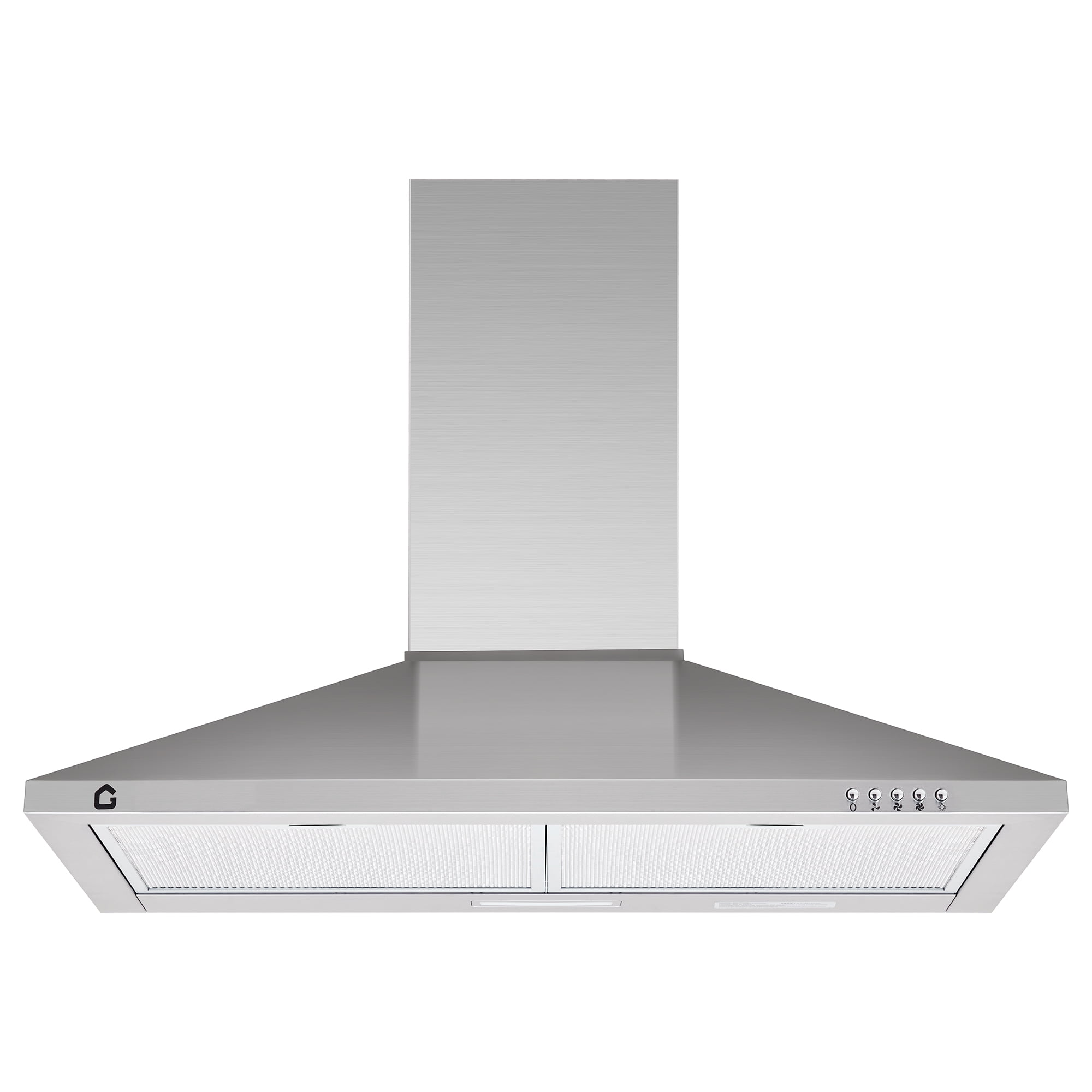 Powerful 250 CFM Ventilation Range Hood – 30 Inch Stainless Steel Wall Mount – 3-Speed Button Control – LED Lighting – Ducted/Ductless Convertible – Aluminum Baffle Filters – Easy Installation