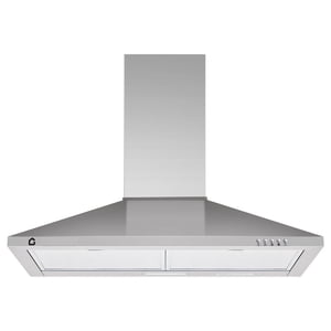 Puissant 250 CFM Hotte de la gamme de ventilation – 30 Support mural en acier inoxydable de pouce – 3-Speed Contrôle du bouton – LED Éclairage – Convertible duct-less – Filtres à baffles en aluminium – Installation facile