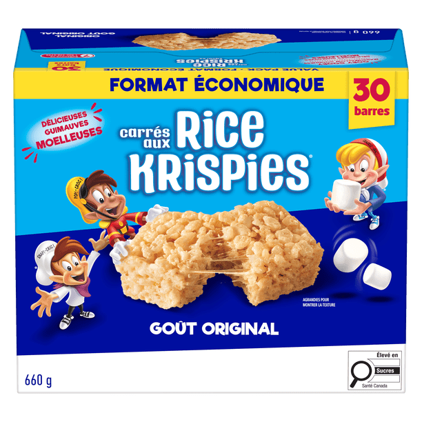Kellogg's Rice Krispies Squares Bars Jumbo Pack - Original, Box of