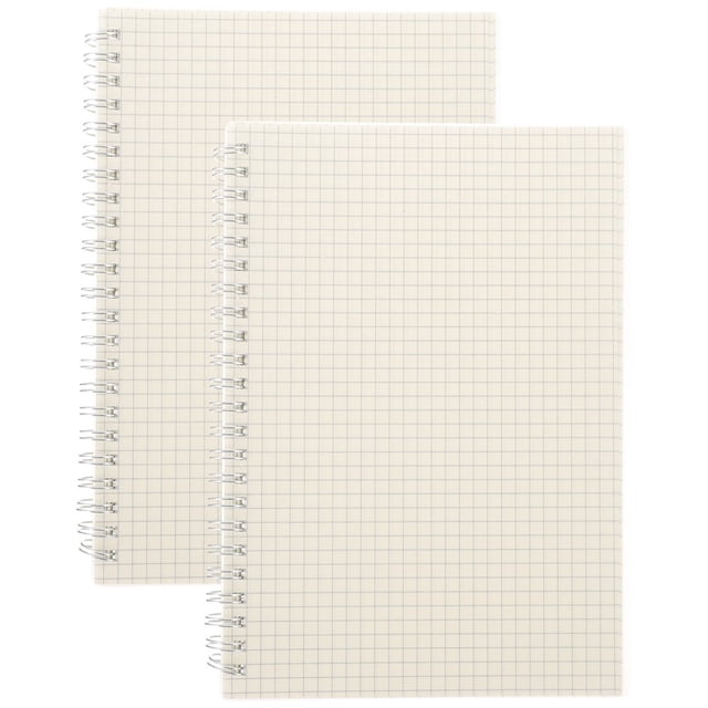 KEINXS 2 Pcs Cahiers à Spirale en Papier Graphique Mathématiques Ingénierie Journal à Grille Carnets Blocs-Notes