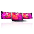thumbnail image 1 of 12 inches Laptop Expansion Screen FHD Portable Tri-screen Monitor with 1 Cable for 2 Displays for Windows, MacOS for 13.3-16.5 inch Laptop, 1 of 7
