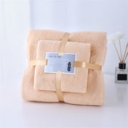 Cagogo Bath Towel Set, 2-Piece Cotton Towel Set for Bathroom Home, Soft Quick Dry Towels High Absorbent, Luxury Towel Set for Gym Spa Hotel Guest