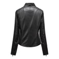 thumbnail image 3 of Birdeem Hauts pour Femmes Décontractés Été Manches 3/4 Femmes Couleur Unie Fermeture Éclair Courte Décontracté Veste Manches Longues Cardigan Sans Capuche Hauts Manches Courtes Hauts pour Femmes Été, 3 of 8