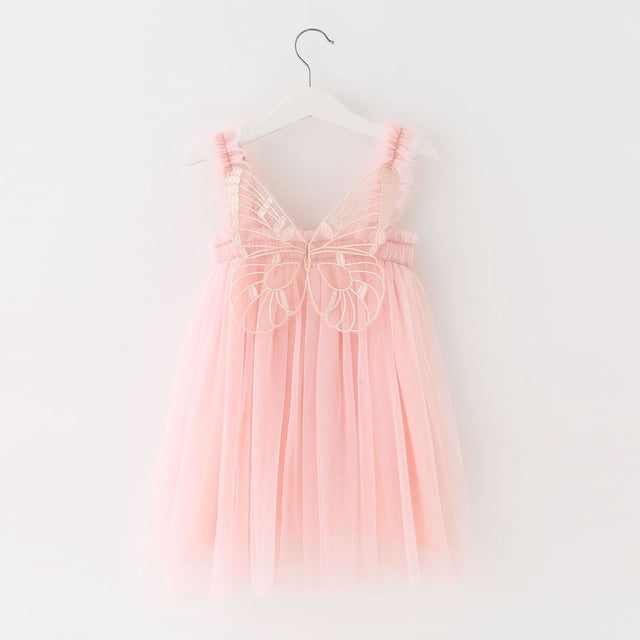 Robe à Bretelles Sans Manches pour Filles Tout-Petits pour Fête Dansante