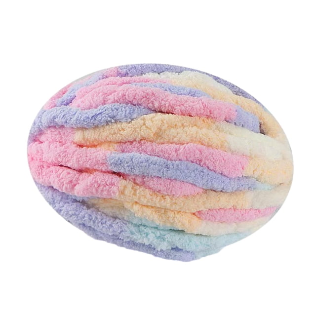 Thick Chunky Yarn Polyester Yarn for Knitted Blanket Mat Pet Beds Rug Making Colorful
