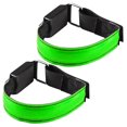 thumbnail image 1 of Brassard USB Rechargeable Brassard de Course Sécurité Nocturne Course Cyclisme Vert 2, 1 of 7