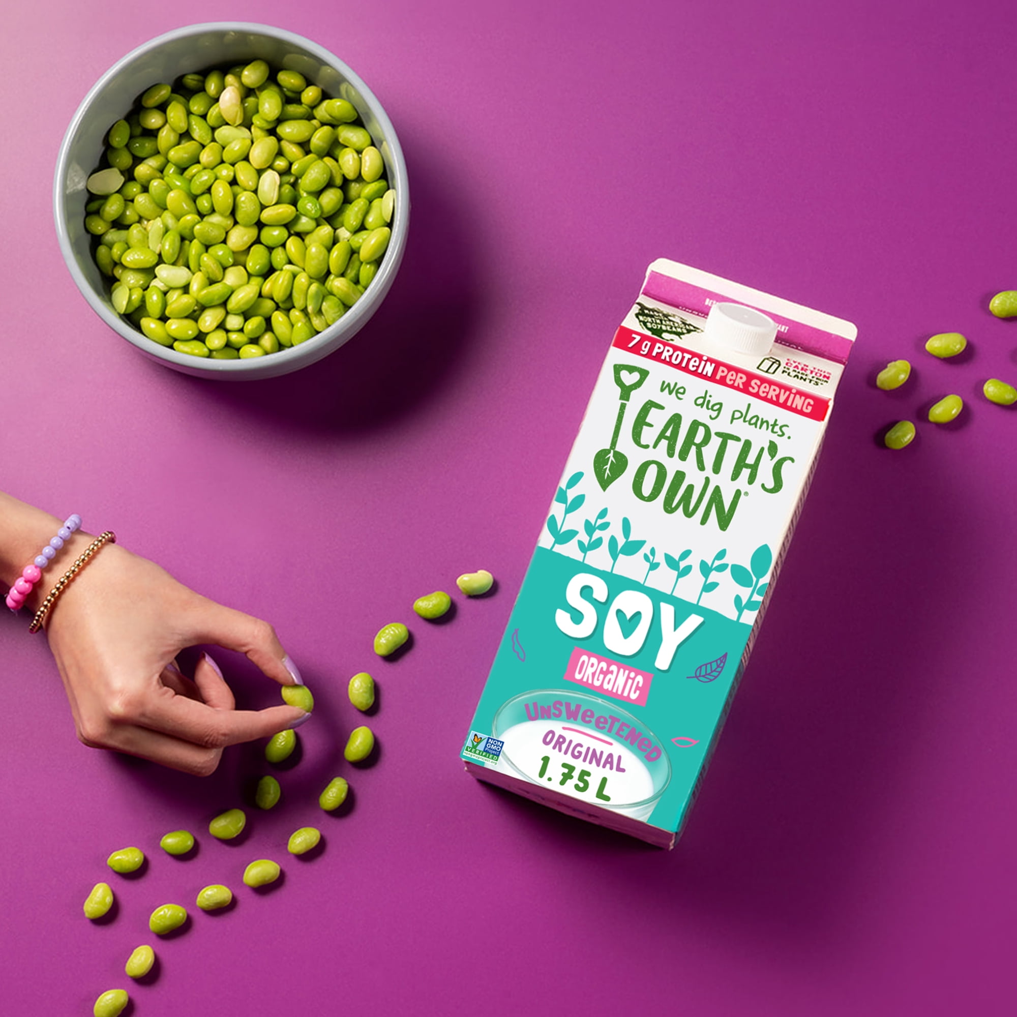 Earth's Own Gluten-Free, Original Organic Soy Milk Alternative, 1.75L