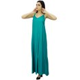 thumbnail image 4 of Bimba Women's Solid Spaghetti Strap Maxi Dress for Summer Beach Wear Sundress, 4 of 9