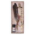 thumbnail image 3 of Feather Pen Set with 5 Interchangeable Nib Letter Opener Pen Holder Ink Empty Bottle Quill Pen Set for Student Birthday Gray, 3 of 14