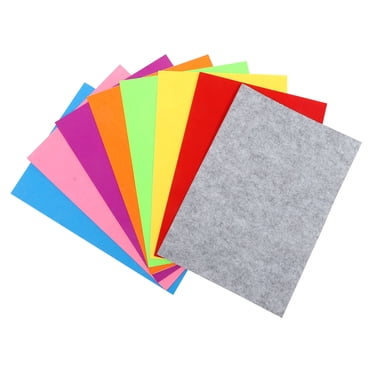 Shisuyan 8Pcs Crafting Felt Fabric Adhesive Backing Felt Sheet Colorful Felt Fabric Crafting Felt Sheet