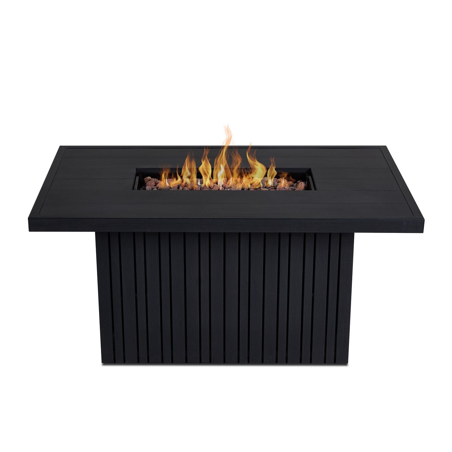 Foyer Extérieur au Propane Rectangulaire de 52 po Calvin en Corail noir