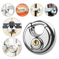 thumbnail image 1 of Vaidha Stainless Steel Round Cake Lock Warehouse Door Lock Chain Lock All Copper Heart Padlock, 1 of 6
