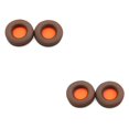 thumbnail image 4 of QualitChoice Coussinets d'Oreilles pour Casque de Jeu Rond en Cuir Remplacement pour Skullcandy HES2.0 Marron 2Ensemble, 4 of 6