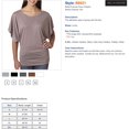 thumbnail image 5 of Bella + Canvas Ladies' Flowy Draped Sleeve Dolman T-Shirt, 5 of 5