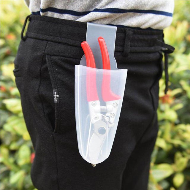Gardening Pruning Shears Case Transparent Waist Application Portable 2 Box Portable Durable Garden Shears Waist Box