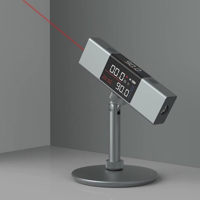PEONAVET Support d'Angle Support d'Angle Rapporteur d'Angle Inclinomètre Numérique Mesure d'Angle Règle - avec Marquage Unidirectionnel Grand Détecteur d'Angle à Écran Lcd Appareil Multifonction pour FastPrecise& Profes