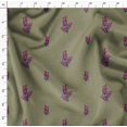 thumbnail image 4 of Soimoi Poly Georgette Fabric Artistic Leaves Printed Fabric 1 Yard 52 Inch Wide, 4 of 5