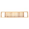 thumbnail image 4 of Multifunctional Bamboo Bathtub Tray Rack Wine Book Storage Shelf Shower Organizer Bathroom Supplies, 4 of 14