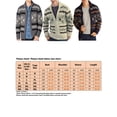 thumbnail image 5 of MAWCLOS Men Cardigan Sweater Lapel Cardigans Zip Up Outwear Slim Fit Travel Long Sleeve Sweaters Gray L, 5 of 5
