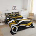 thumbnail image 3 of Erosebridal Abstract Stripes Comforter Sets,Geometric Circle Comforters & Duvets,Breathable Reversible Bedding Comforter Set,Lines Decor,2pcs, 3 of 8