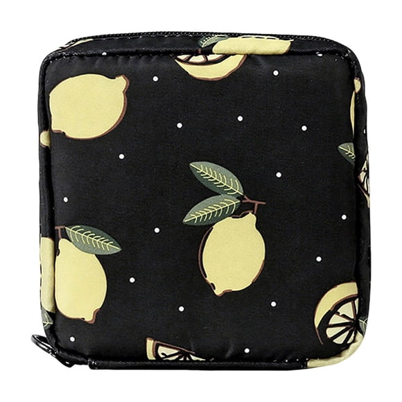 Hearth & Gear Cute Portable Sanitary Napkin Storage Bag Storage Cosmetic Bag Large Capacity Cute Printed Makeup Bag With Water Proof Effect Mens Personal Care Items Zippe Pouch Small Makeup Bags for
