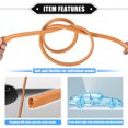 thumbnail image 4 of Unique Bargains Car Door Edge Guard 16.4ft U Shape Rubber Edge Trim Seal Strip Protector Universal PVC Iron Orange, 4 of 7