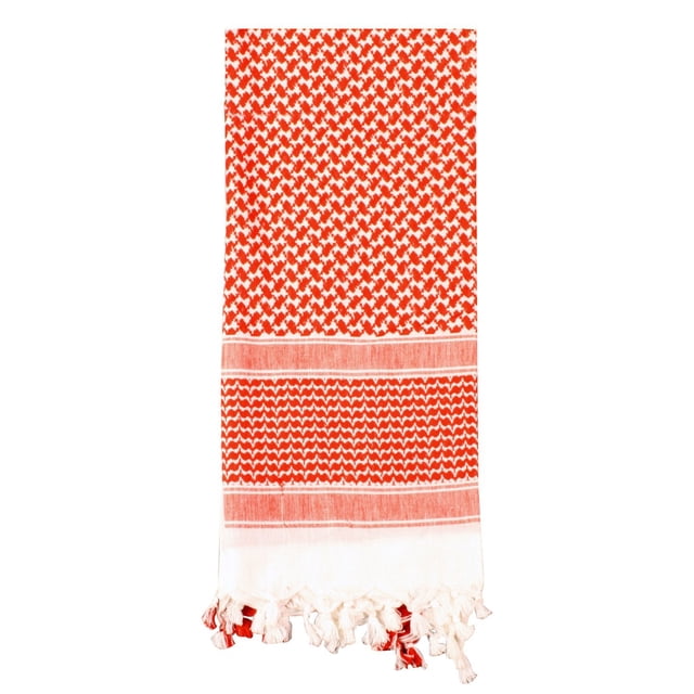 Rothco Shemagh Foulard Tactique de Désert, Rouge/blanc