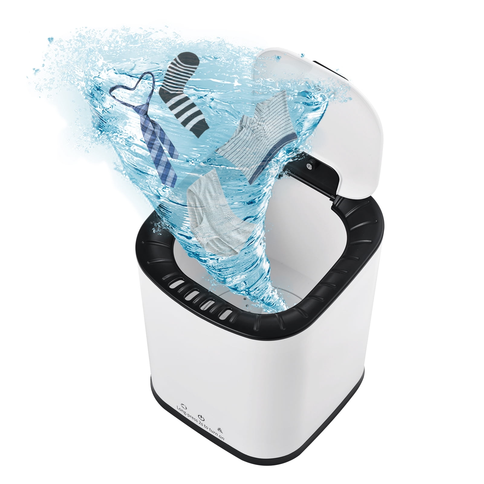 Portable washing machine suitable for underwear, socks, 2 liters capacity, mini washing machine, turbine washing machine, home dormitory, student apartment, outdoor
