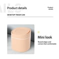 thumbnail image 4 of EGNMCR Mini Trash Can With Lid, Mini Trash Can With Lid, Desktop Mini Trash Can, Countertop Mini Trash Can, Desktop Mini Trash Can, Mini Trash Basket,, 4 of 7