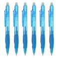thumbnail image 1 of Uxcell 6Pcs Erasable Gel Pens, 0.5mm Retractable Fine Point Heat Erasable Marking Pen Smooth Writing Fabric Markers for Sewing Drawing Writing Planner, Sky Blue Ink, 1 of 7