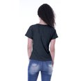 thumbnail image 4 of Moomaya T-shirt à Col Rond pour Femmes à Manches Courtes avec Poche Appliquée à Paillettes - R9, 4 of 6