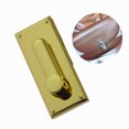 thumbnail image 4 of 2PCS Handbag Suitcases Accessories High-end Female Bag Lock Simple Rectangular Bag Buckle Zinc Alloy Leather Bag Lock for Handbag Bag (Golden)Size L, 4 of 9