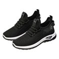 thumbnail image 3 of Espadrilles Femmes Espadrilles Tendance Design Lacets Semelle Plate Polyvalentes Printemps Été Chaussures de Course Femmes Noir 38, 3 of 6