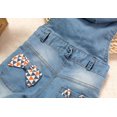 thumbnail image 3 of KIDSCOOL SPACE Baby Denim Overall,Hooded Little Kid Jean Jumper,Light Blue,3-6 Months, 3 of 5
