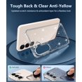 thumbnail image 4 of KOMI for Samsung Galaxy S25 Case: for Galaxy S24 Case Military Grade Drop Protection Anti Yellowing Cell Phone Cover - Rugged Shockproof Protective Bumper Transparent Cases Glitter, 4 of 5