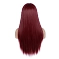 thumbnail image 3 of Pompotops Produits de Beauté en Liquidation, Cadeaux Beauté pour Femmes, Perruque Longue et Lisse pour Femme, Mécanisme Rouge Vin, Filet Rose, 3 of 9
