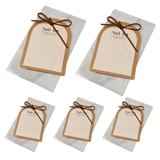 5Pcs Nail Art Bags Ins Style Dust-proof Durable Stylish Storage Solution Display Reusable Nail Art Bags