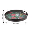 thumbnail image 2 of Bambou Noyer Floral Plateau rond 38cm, 2 of 3