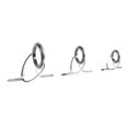 thumbnail image 4 of 60pcs / Boîte Double Jambe S Réparation de Pôle Sans Pêche Cadre en Acier Inoxydable et Céramique, 4 of 8