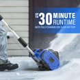 thumbnail image 4 of SOYUS 20V Cordless Snow Shovel, Electric Snow Shovel with Adjustable Front Handle&Dust Bag, Blue, 4 of 7