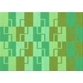 thumbnail image 1 of Ahgly Company Tapis Rectangulaire Lavable en Machine Intérieur Vert Transitionnel, 2 Pieds x 3 Pieds, 1 of 7