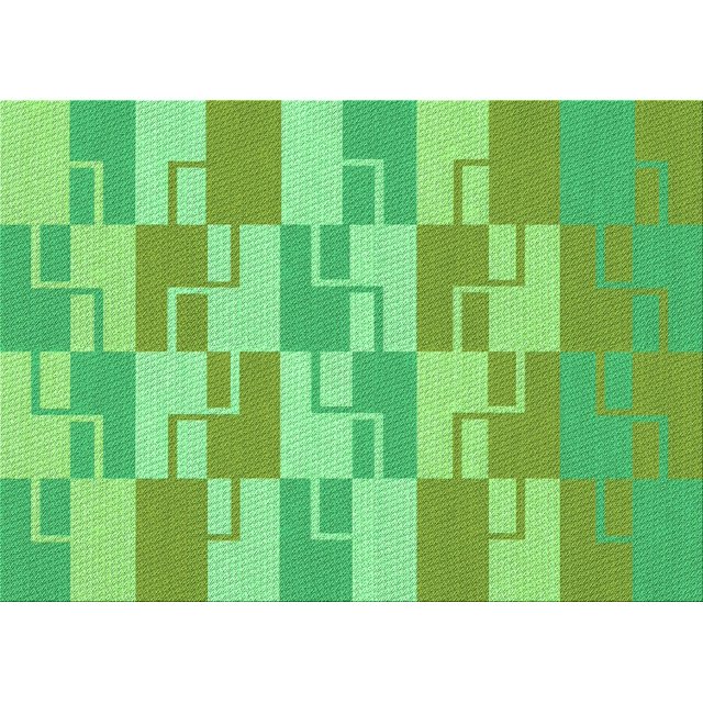 Ahgly Company Tapis Rectangulaire Lavable en Machine Intérieur Vert Transitionnel, 2 Pieds x 3 Pieds