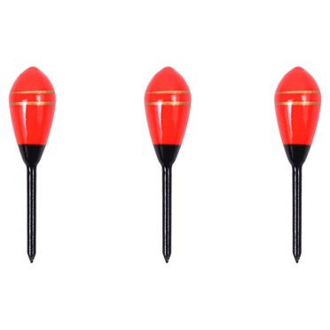 pitrice 3pcs Fishing Floats Stick Saltwater Buoy Floater Portable Mini Stream River Supply Bobber Accessories Outdoors Supplies Red Red