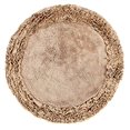 thumbnail image 2 of Better Trends Shaggy Border Collection is Ultra Soft, Plush and Absorbent Tufted Bath Mat Rug 100% Cotton in Vibrant Colors, 30" Round, Beige, 2 of 2