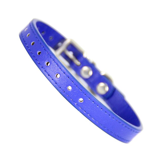 tredstone Durable et Durable Collier pour Chat - pour une Expérience Sans Souci Durable et Robuste PU Whelping Col Nouveau-Né Réglable Bleu Foncé 1 Pc