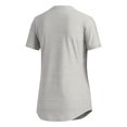 thumbnail image 2 of T-Shirt Technique à Col en V pour Femmes, P, Gris Moyen Mélangé, 2 of 2