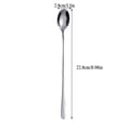 thumbnail image 3 of Binwennn 9 Inch Long Handle Iced Tea Spoon Coffee Spoon Ice Spoon Stainless Steel Mixing Spoon Set Of 4 Dining Room Table Set for 4 Outdoor Dining Table Set for 4 round Small Table Set Indoor Raffia, 3 of 6