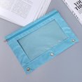 thumbnail image 4 of Dvruxg 2 Pcs Trousse à Crayons, Trousse à Crayons Trois Trous Fermeture Éclair Simple Sac de Rangement Transparent en PVC, Grande Capacité Trousse à Crayons avec Fermeture Éclair Classeur Transparent, 4 of 5